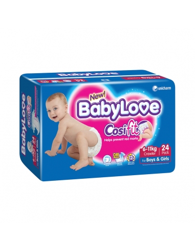 Babylove Nappies Crawler 22 Pack