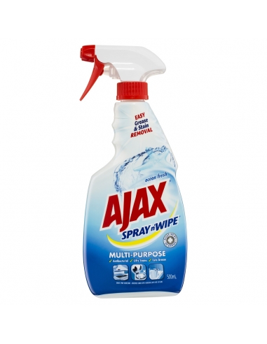 Ajax Spray N Wipe 500ml Ocean