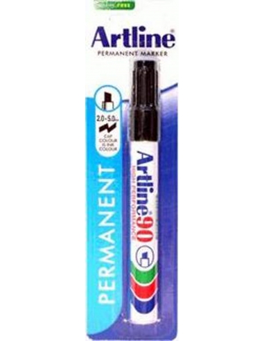 Artline Marker 9 Chisel Tip Black 1ea