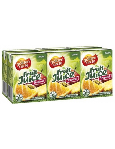 Golden Circle Tropical Juice 200ml Pack 6
