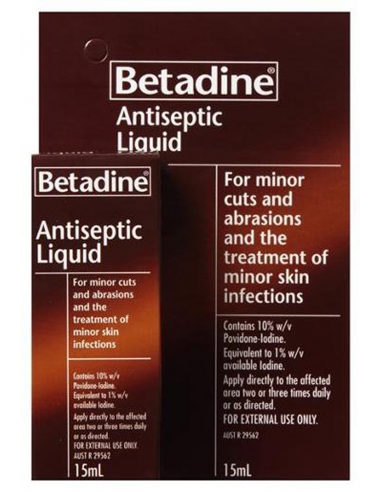 Betadine Antiseptic Liquid 15ml