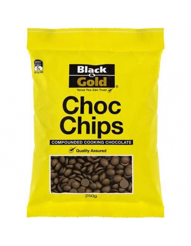Black & Gold Chocolate Chips Compounded Cooking Chocolate 250g